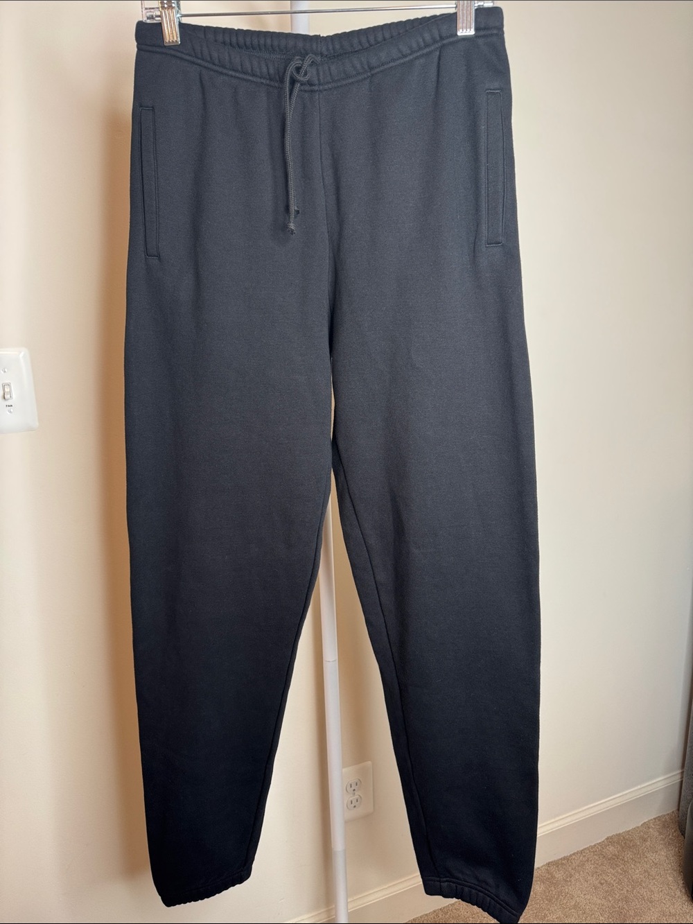 Women’s Skims Black Jogger Sweatpants - Casual Drawstring Pants